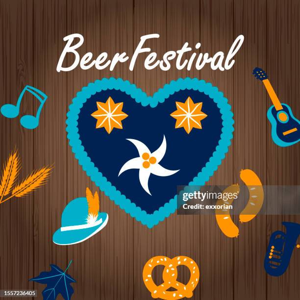 ilustraciones, imágenes clip art, dibujos animados e iconos de stock de festival de la cerveza clipart elements - galletas navideñas