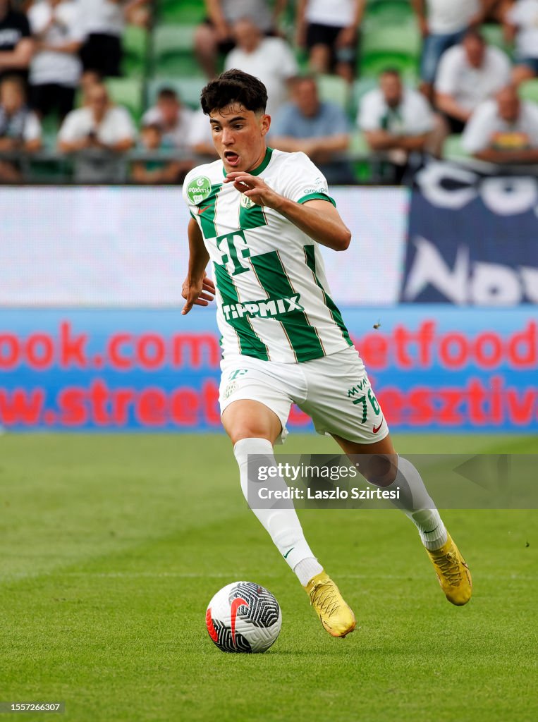 Krisztian Lisztes of Ferencvarosi TC runs with the ball during the News  Photo - Getty Images