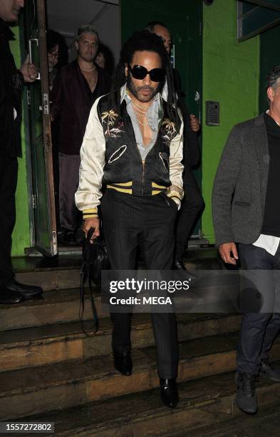 Lenny Kravitz attends Mick Jagger's 80th Birthday at Embargo on the Kings Road, Chelsea July 26 2023 in London, United Kingdom.