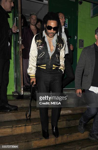 Lenny Kravitz attends Mick Jagger's 80th Birthday at Embargo on the Kings Road, Chelsea July 26 2023 in London, United Kingdom.