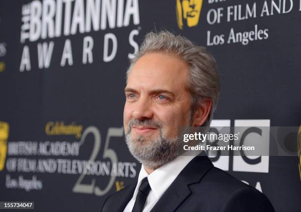 Director Sam Mendes arrives at the 2012 BAFTA Los Angeles Britannia Awards Presented By BBC AMERICA at The Beverly Hilton Hotel on November 7, 2012...