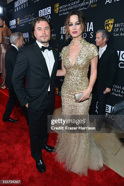 Actors Kevin Ryan and Berenice Marlohe arrive at the 2012 BAFTA Los Angeles Britannia Awards Presented By BBC AMERICA at The Beverly Hilton Hotel on...