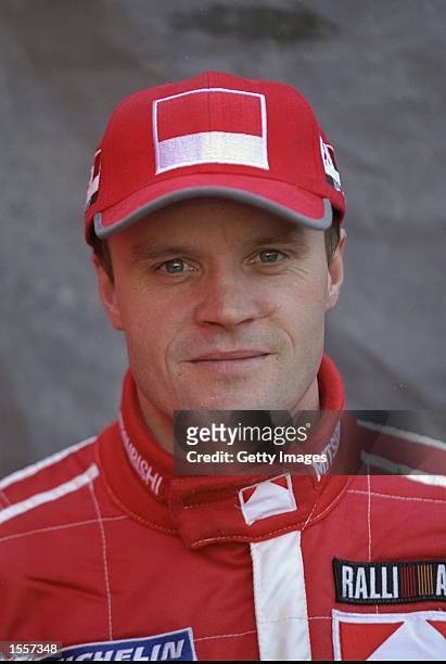 Portrait of Mitsubishi team driver Tommi Makinen of Finland. \ Mandatory Credit: AllsportUK /Allsport