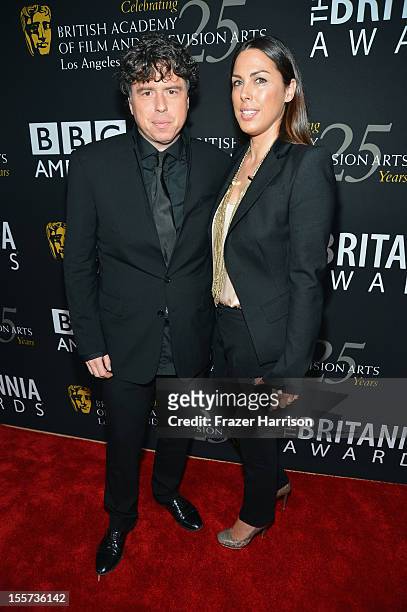 Director Sacha Gervasi and Jessica de Rothschild arrive at the 2012 BAFTA Los Angeles Britannia Awards Presented By BBC AMERICA at The Beverly Hilton...