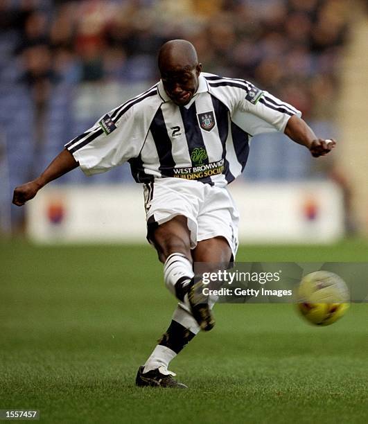 Paul Hall of West Bromwich Albion in action during the Nationwide League Division one game against Crewe Alexandra played at The Hawthorns in West...