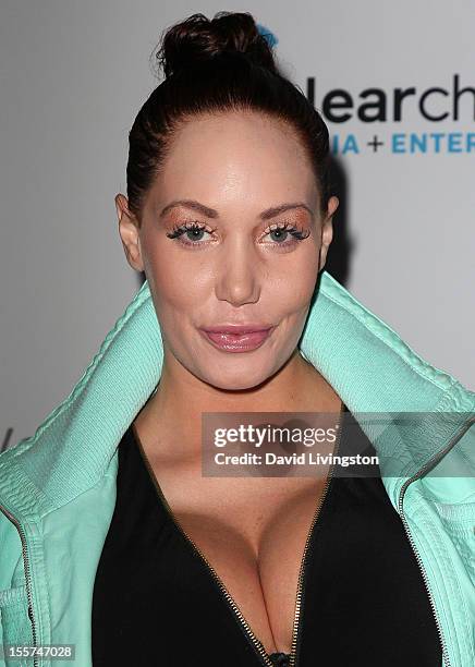 Model Jenna Bentley attends City of Hope's music and entertainment industry John Ivey roast at the House of Blues Sunset Strip on November 7, 2012 in...