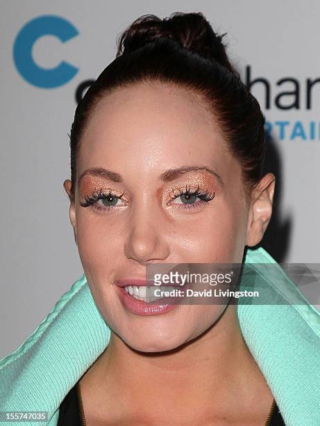 Model Jenna Bentley attends City of Hope's music and entertainment industry John Ivey roast at the House of Blues Sunset Strip on November 7, 2012 in...
