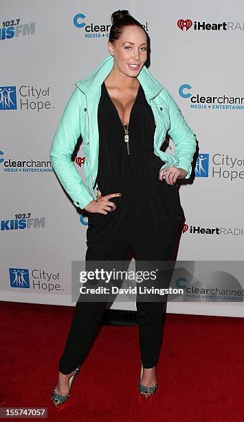 Model Jenna Bentley attends City of Hope's music and entertainment industry John Ivey roast at the House of Blues Sunset Strip on November 7, 2012 in...