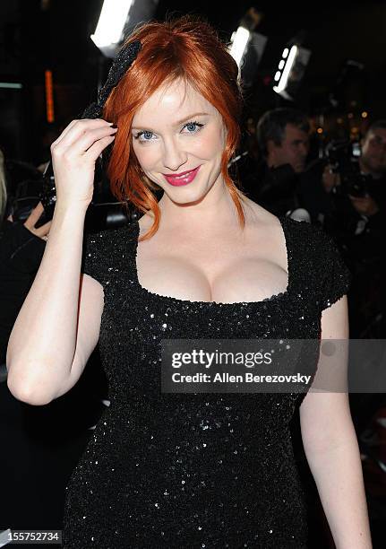 Actress Christina Hendricks arrives at the special screening of "Ginger & Rosa" during 2012 AFI FEST at Grauman's Chinese Theatre on November 7, 2012...