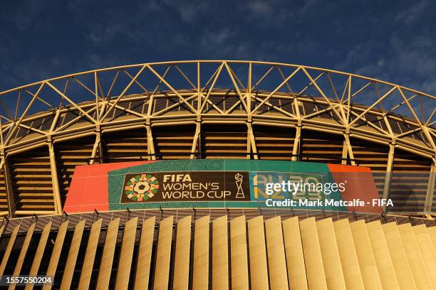 General view outside the stadium prior to the FIFA Women's World Cup Australia & New Zealand 2023 Group B match between Australia and Ireland at...
