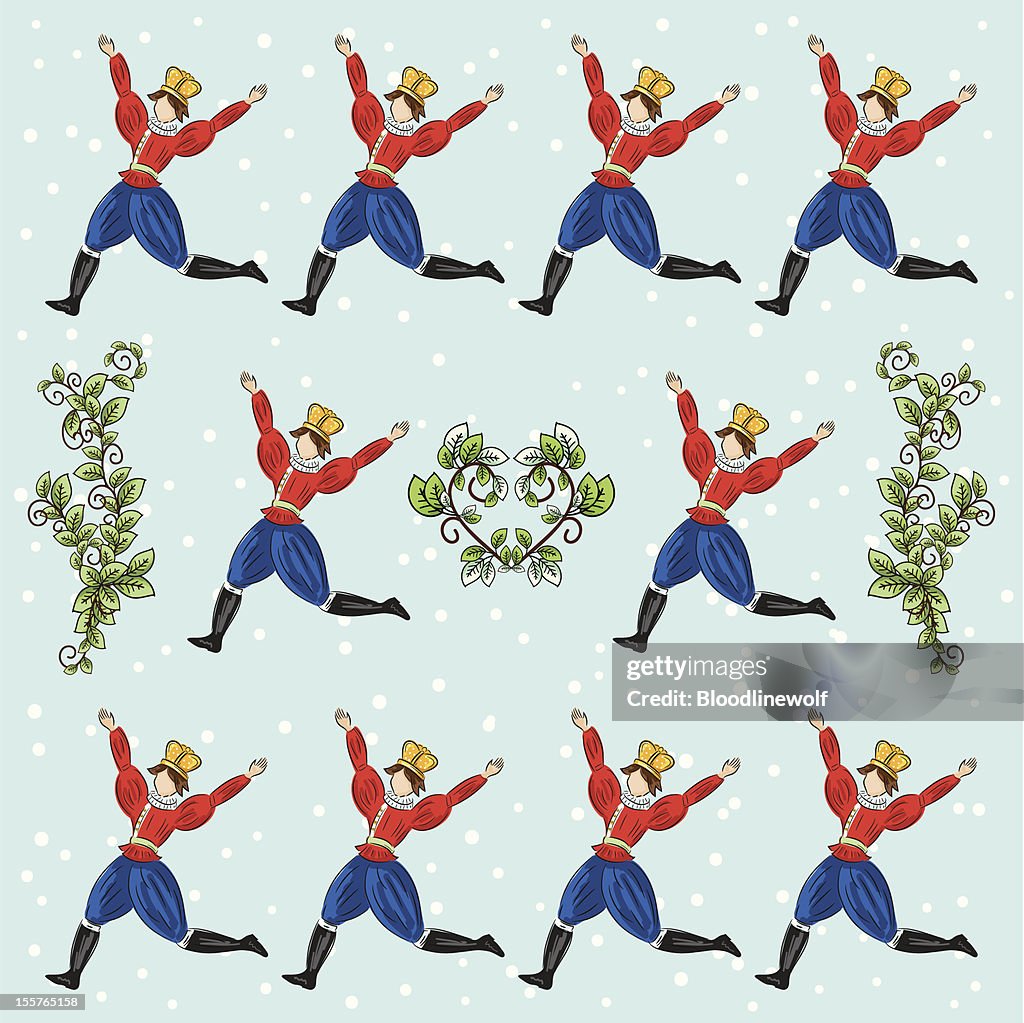 The Twelve days Of Christmas Series. Ten Lords A Leaping