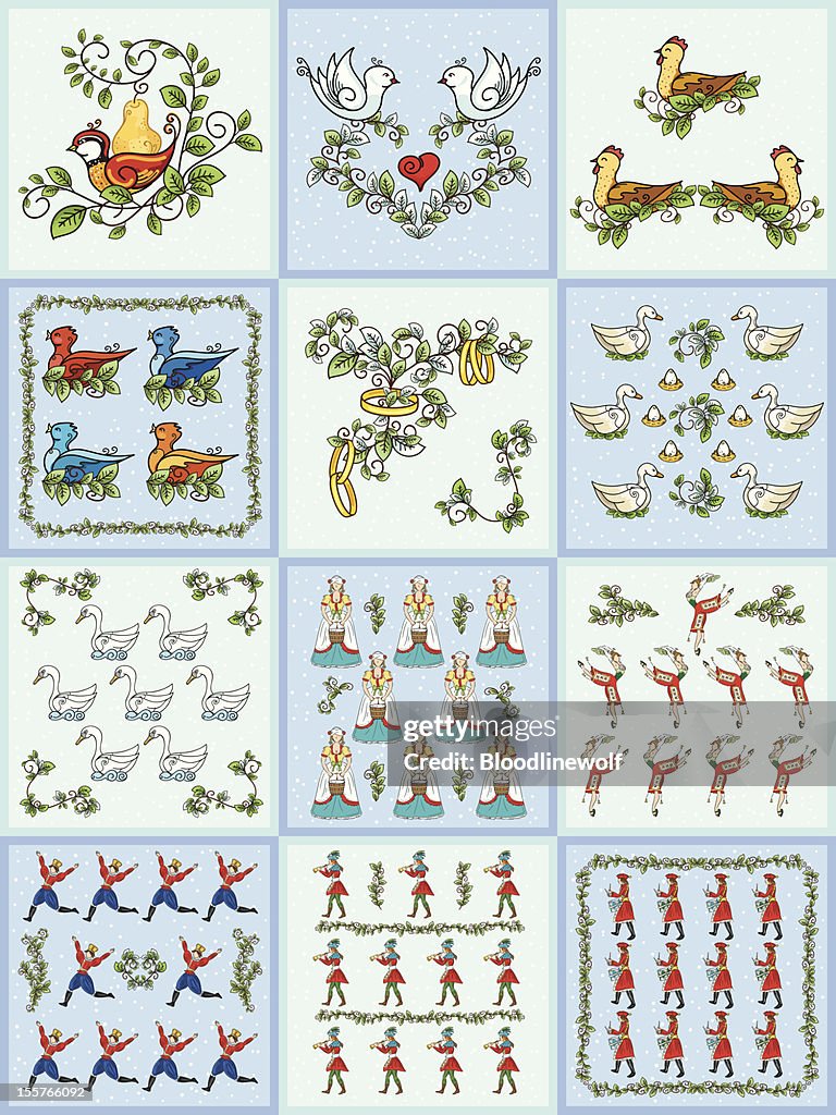 The Twelve days Of Christmas Set