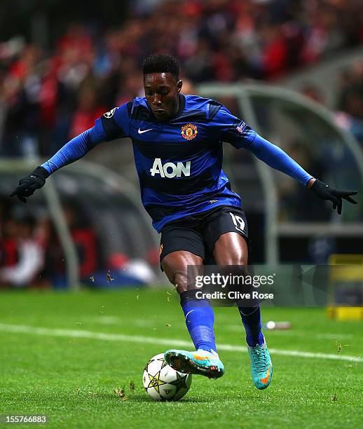 Danny Welbeck of Manchester United during the UEFA Champions League Group H match between SC Braga and Manchester United at the Estadio AXA on...