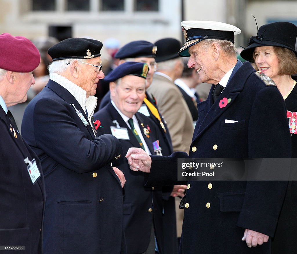 The Duke Of Edinburgh Visits The Field Of Remembrance Outside Westminster Abbey