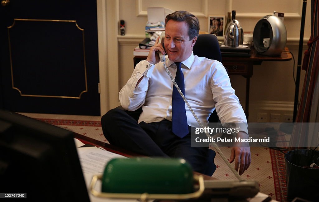 British Prime Minister David Cameron Calls To Congratulate President Obama