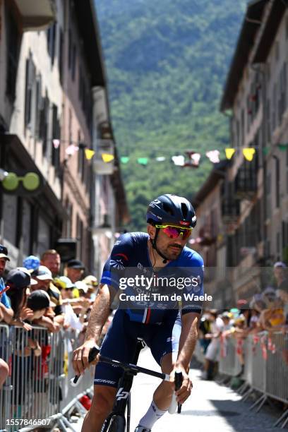 Olivier Le Gac of France and Team Groupama-FDJ prior to the stage eighteen of the 110th Tour de France 2023 a 184.9km stage from Moûtiers to...