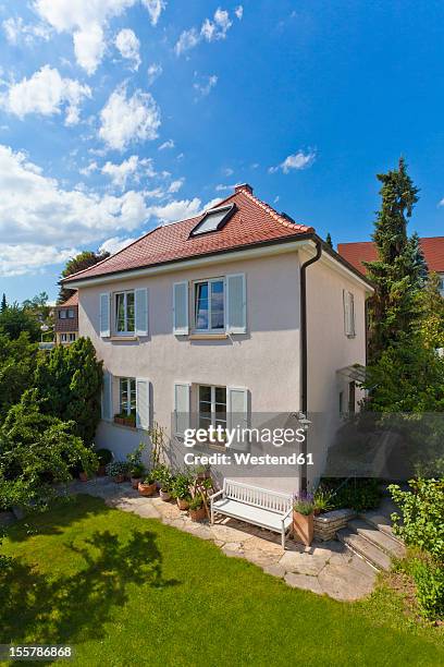 germany, baden-wurttemberg, stuttgart, view of detached house - detached house stock pictures, royalty-free photos & images