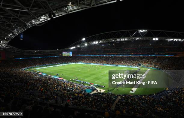 General view during the FIFA Women's World Cup Australia & New Zealand 2023 Group B match between Australia and Ireland at Stadium Australia on July...