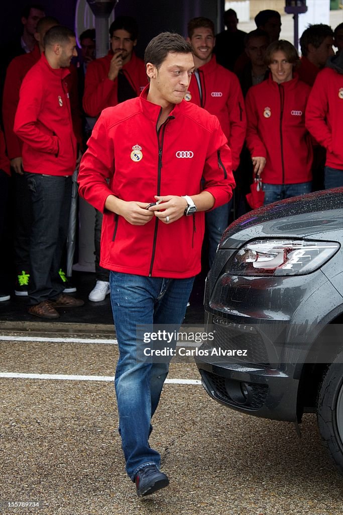 Real Madrid Players Receive New Audi Cars in Madrid