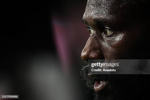 Arthur Masuaku of Besiktas in action during the UEFA Europa Conference League Second Qualifying Round match between Besiktas and KF Tirana at...