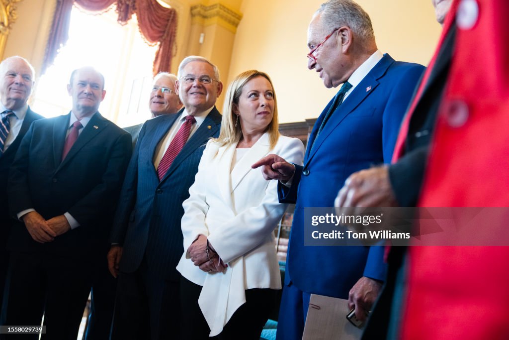 Italian Prime Minister Giorgia Meloni...