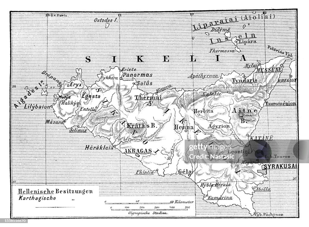 Map of Ancient Sicily