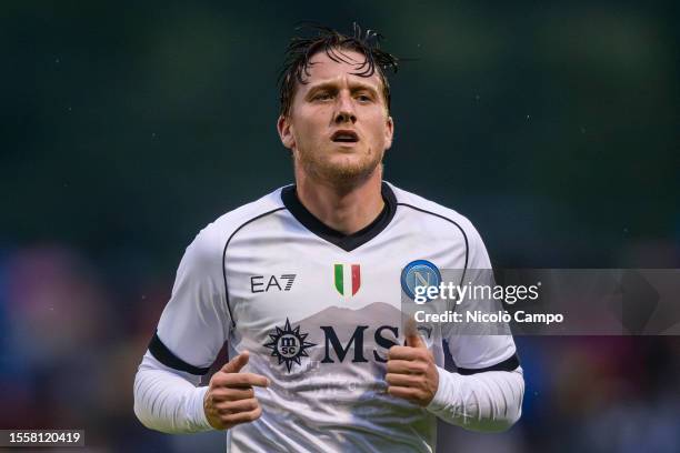 Piotr Zielinski of SSC Napoli looks on during the pre-season friendly football match between SSC Napoli and SPAL. The match ended 1-1 tie.