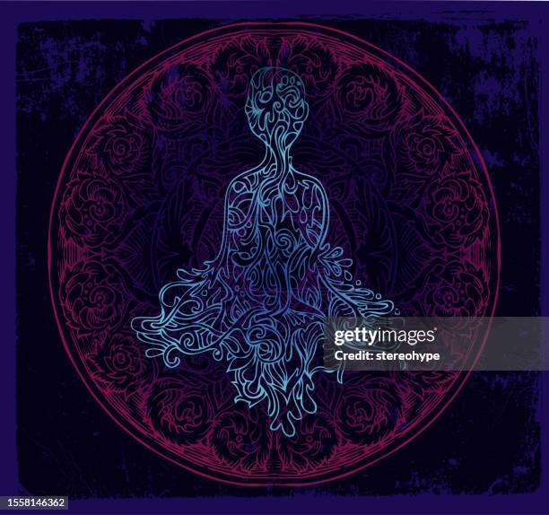 ilustrações de stock, clip art, desenhos animados e ícones de mandala figure - reincarnação