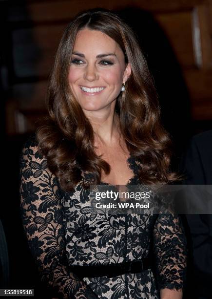 Catherine, Duchess of Cambridge attends a Reception and Dinner in aid of the University of St. Andrews 600th Anniversary Appeal at Middle Temple Hall...