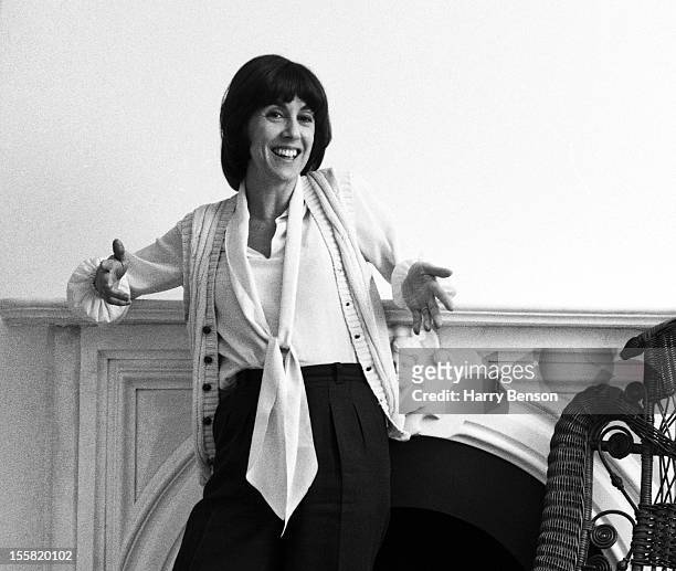 Writer Nora Ephron is photographed for People Magazine in 1978 in New York City.