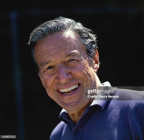 News anchor Mike Wallace is photographed for Vanity Fair Magazine in 1991 in Martha's Vineyard, Massachusetts.