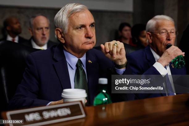 Senate Armed Services Committee Chairman Jack Reed and ranking member Sen. Roger Wicker preside over U.S. Air Force Lieutenant General Timothy...