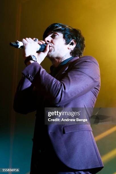 Ian Watkins of Lostprophets performs at Manchester Apollo on November 8, 2012 in Manchester, England.