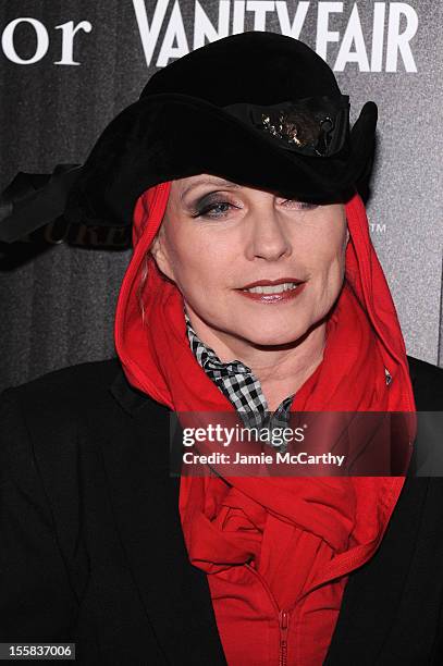 Debbie Harry attends The Cinema Society with Dior & Vanity Fair screening of "Rust And Bone" at Landmark Sunshine Cinema on November 8, 2012 in New...