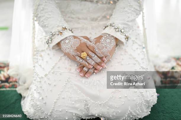 indonesian wedding in aceh province - interim stock pictures, royalty-free photos & images