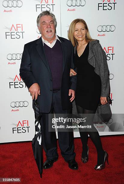 Actor Bruce McGill and wife Gloria Lee arrive at the "Lincoln" premiere during AFI Fest 2012 presented by Audi at Grauman's Chinese Theatre on...