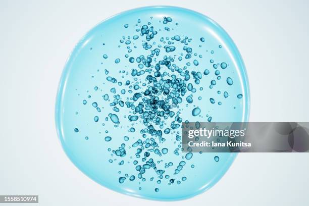 bacteria, cells, molecules view in a microscope. close-up. 3d render. healthcare and medicine. - liquid drop stock pictures, royalty-free photos & images
