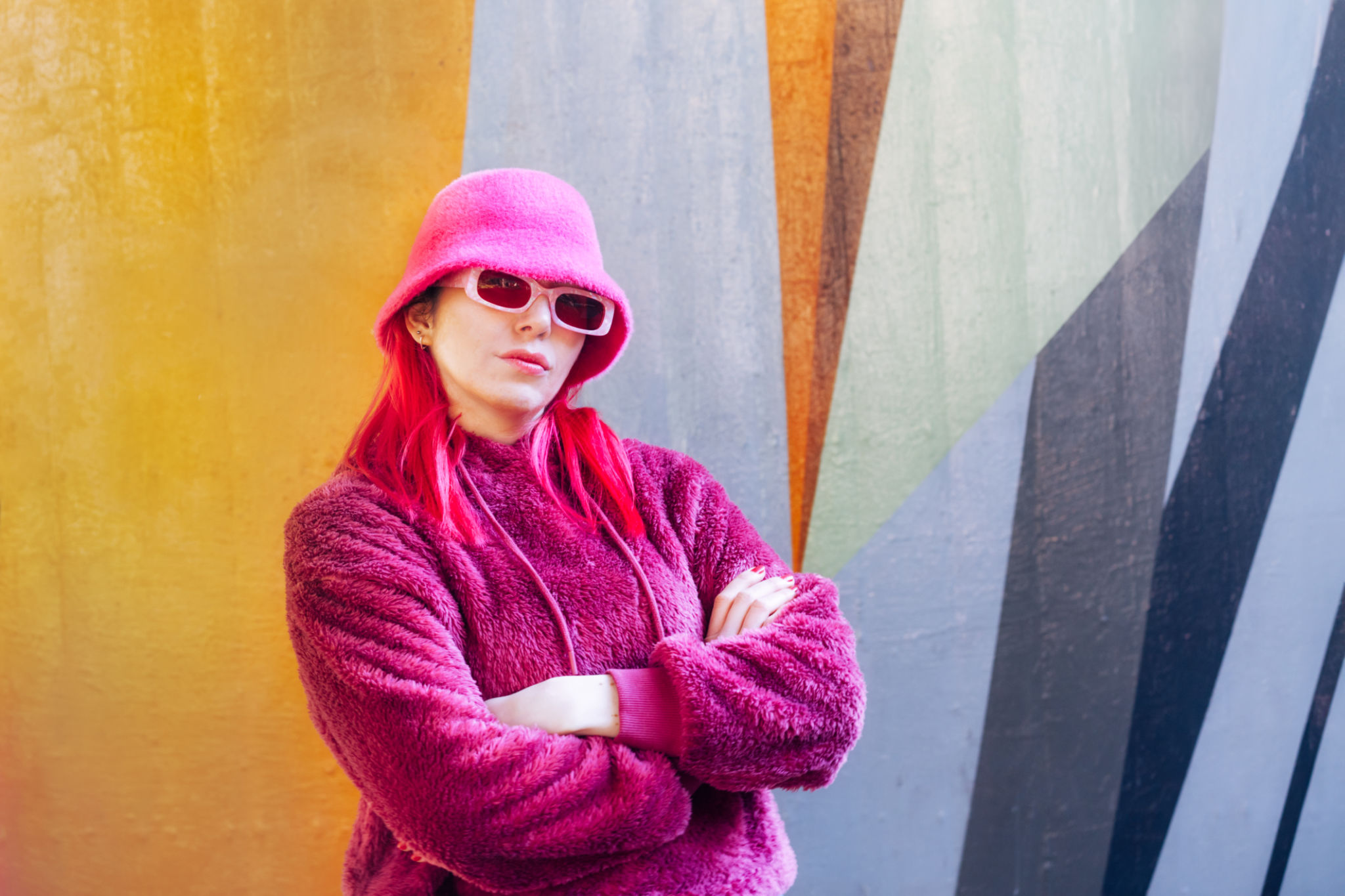 colorful winter fashion