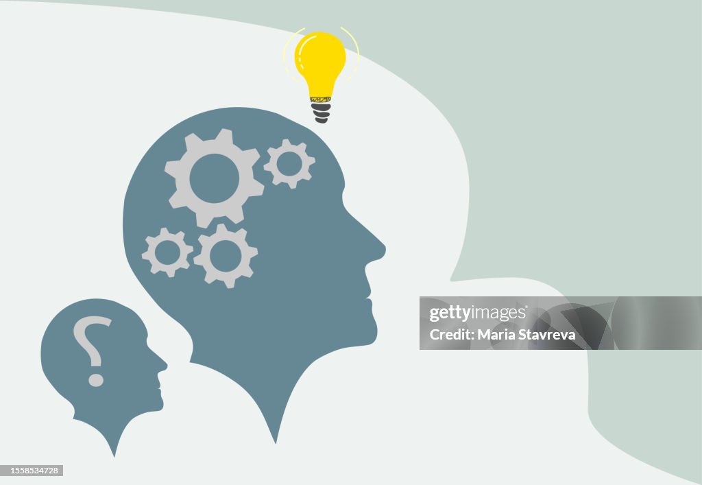 Problems Solution Of Brain With And Order In Thoughts High-Res Vector ...