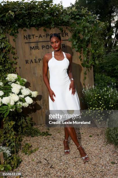 Melodie Monrose at the Ralph Lauren, NET-A-PORTER and MR PORTER'S Intimate Summer Dinner July 27, 2023 in East Hampton, New York.