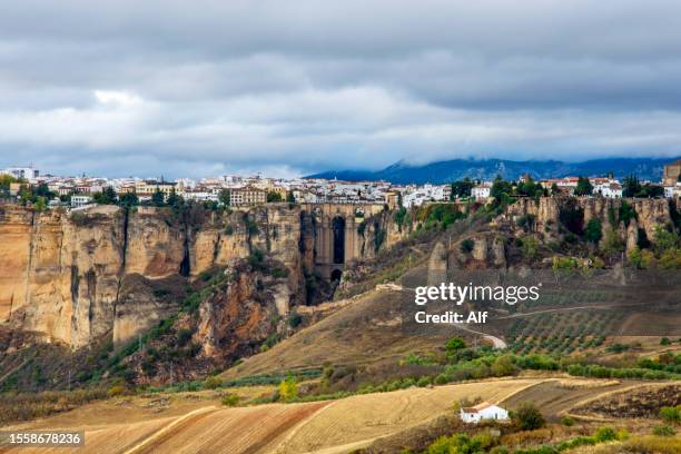 ronda, malaga, spain - renda stock-fotos und bilder