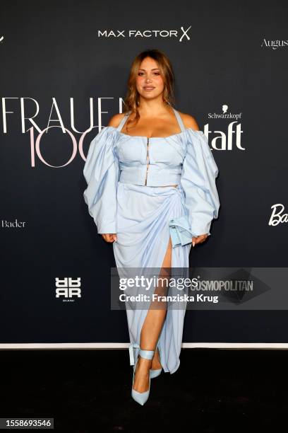 Enissa Amani attends the Frauen100 Event on July 27, 2023 in Berlin, Germany.