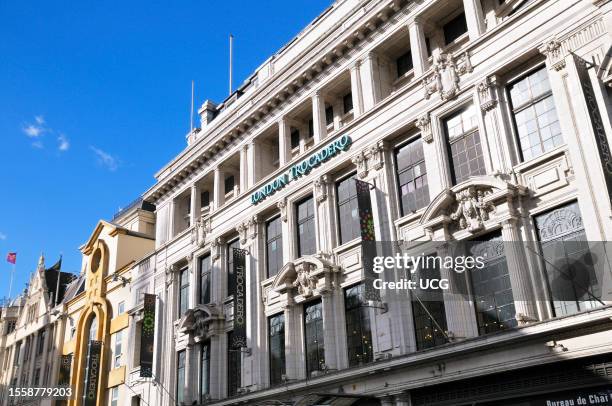 Exterior of the former entertainment complex and once popular tourist attraction London Trocadero on Coventry Street between Piccadilly Circus and...