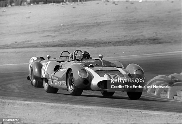 Times Grand Prix - Riverside. George Wintersteen driving a Chevrolet powered Cooper Monaco T61M.