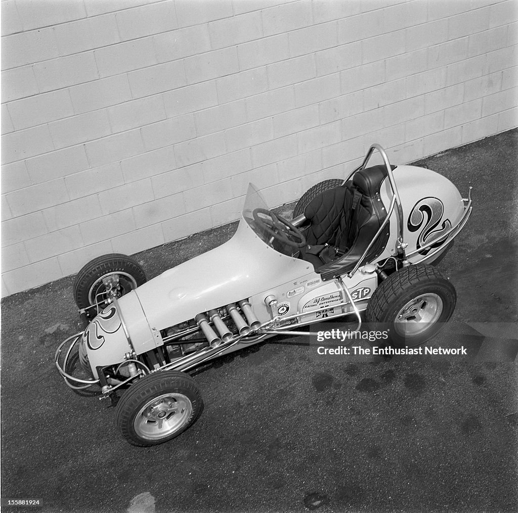 Bill Vukovich Sprint Car into Pickup...