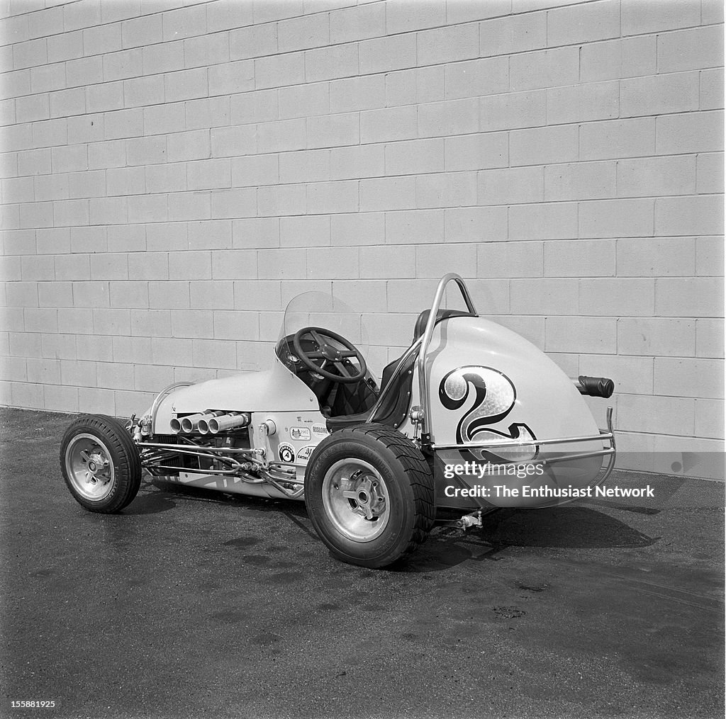 Bill Vukovich Sprint Car into Pickup...