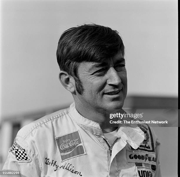 Los Angeles Times 500 - Ontario Motor Speedway. Bobby Allison, driver of the Penske AMC Matador moved from fourth position on the grid to win the...