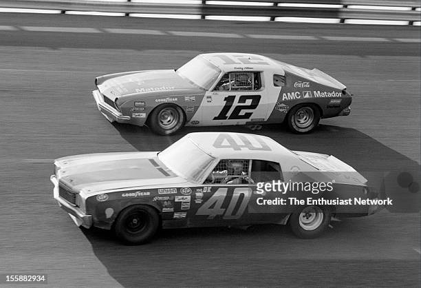 The American 500 - Rockingham Speedway - North Carolina. Race 29 in the Winston Cup series. Tony Bettenhausen Jr. Chevrolet and Bobby Allison AMC...