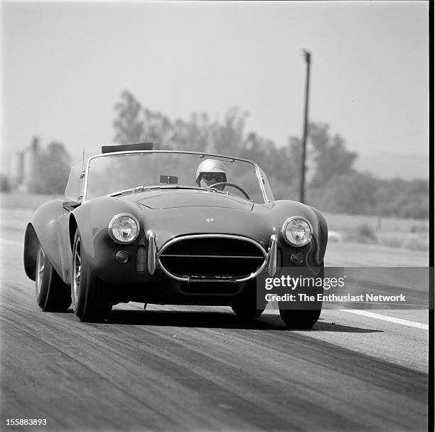 Shelby Cobra 427 This early Shelby Cobra 427 is driven through the streets of Los Angeles and track tested at Riverside Raceway in preparation for a...