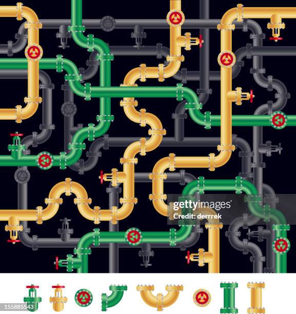 water pipe - water treatment stock illustrations